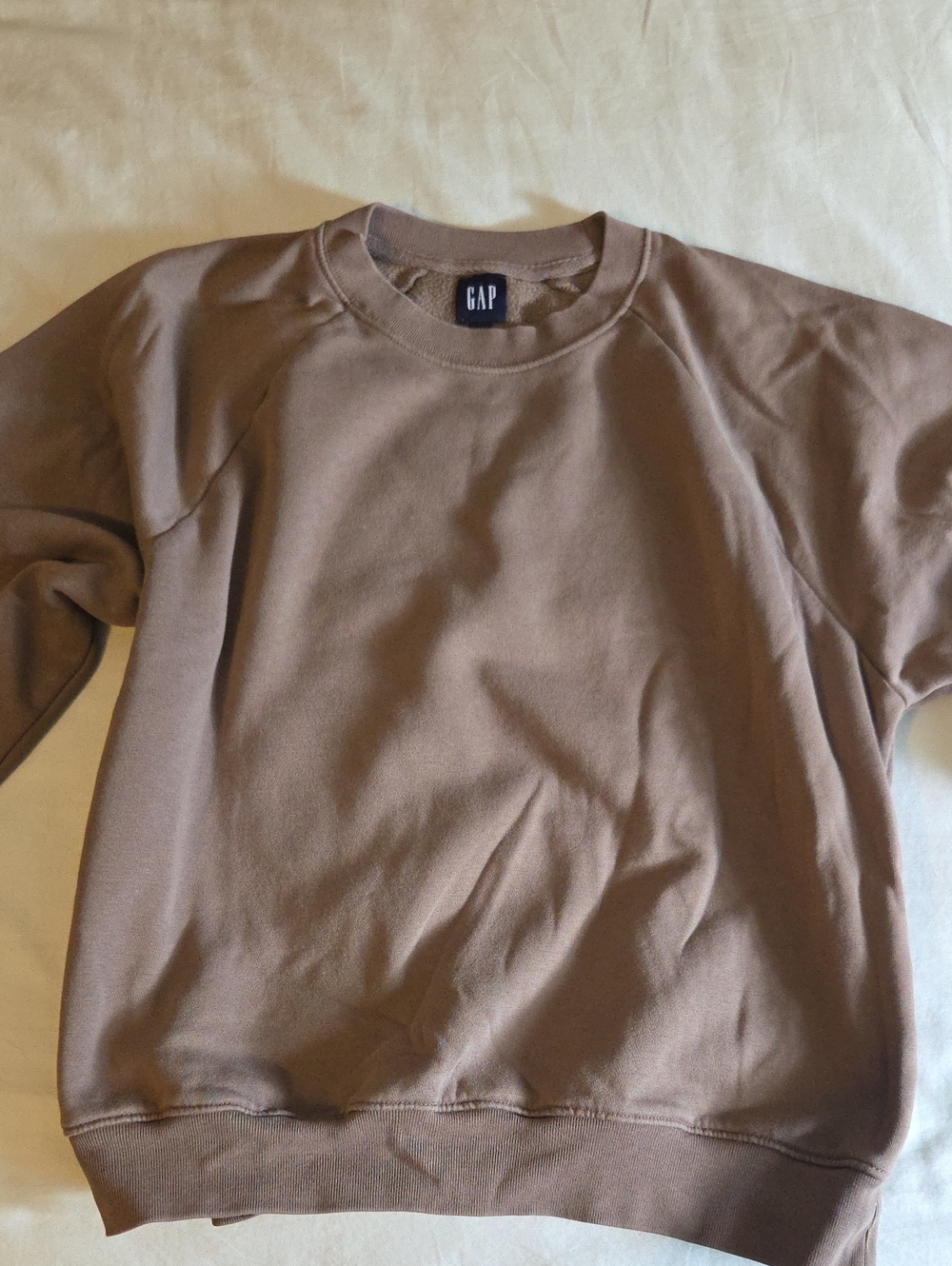 GAP Men's Crewneck Sweatshirt in Taupe Brown